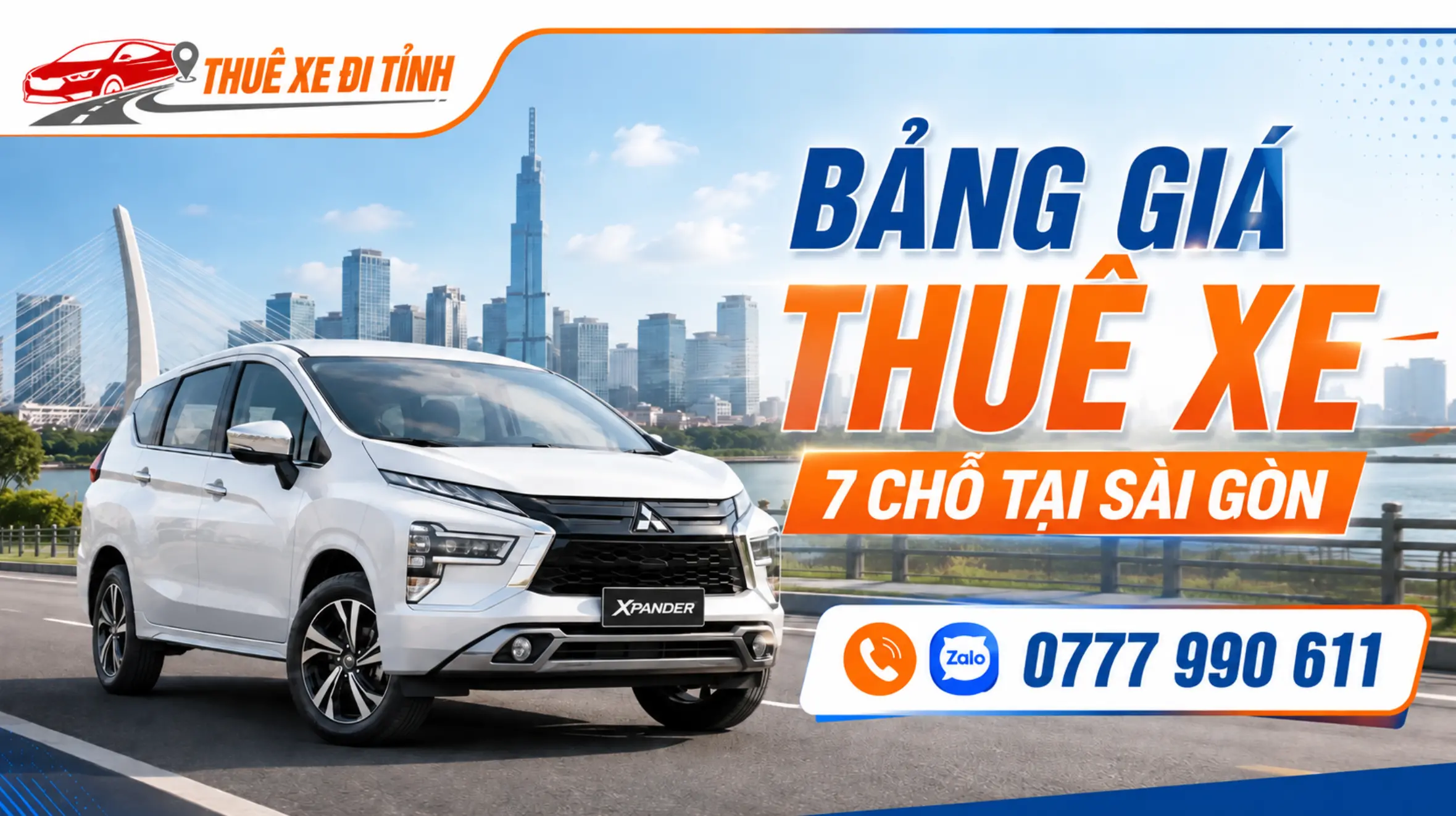 Thuê xe 7 chỗ tại Sài Gòn giá rẻ, xe đời mới