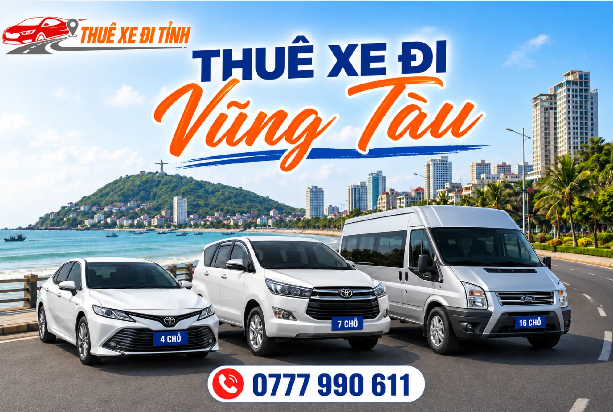 Thuê xe đi Vũng Tàu giá rẻ, xe đời mới