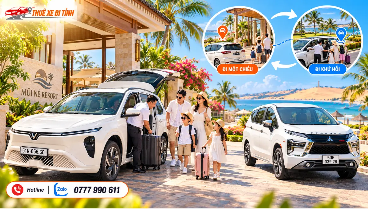 Kinh nghiệm thuê xe đi Mũi Né, Phan Thiết cho gia đình