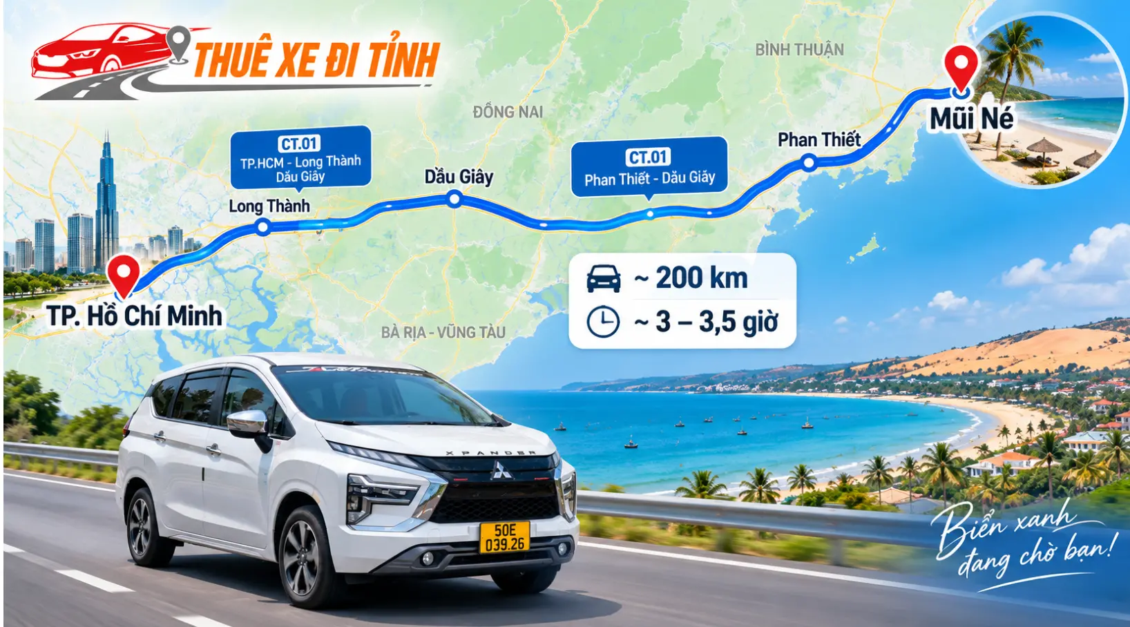 Sài Gòn đi Mũi Né bao nhiêu km