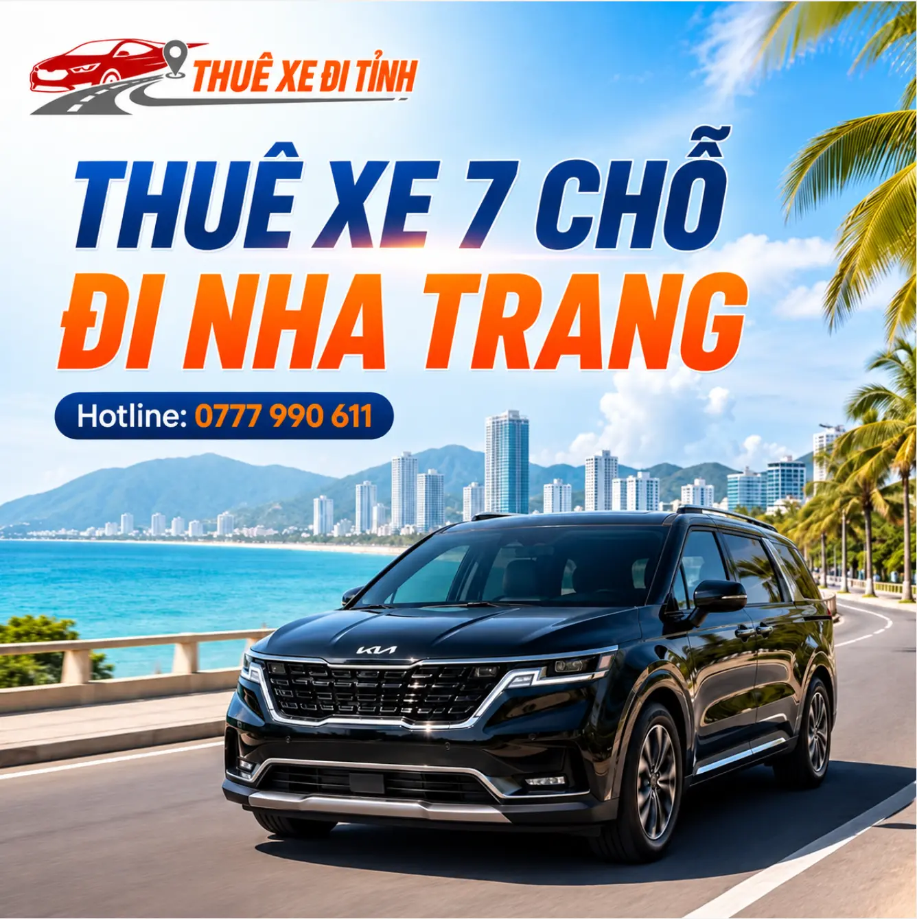 Thuê xe 7 chỗ đi Nha Trang giá rẻ, xe đời mới