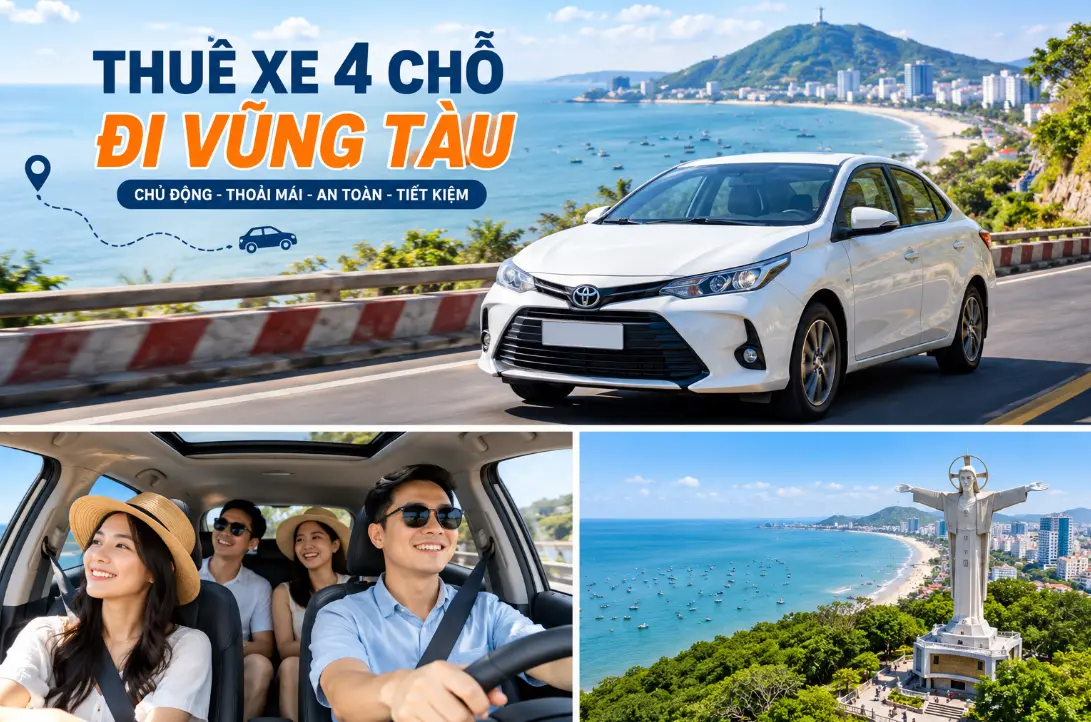 Thuê xe 4 chỗ đi Vũng Tàu: Phù hợp với ai?
