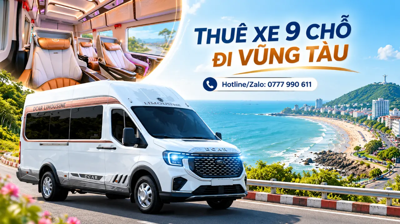 Thuê xe 9 chỗ đi Vũng Tàu cho nhóm đông | Tâm Thư Travel